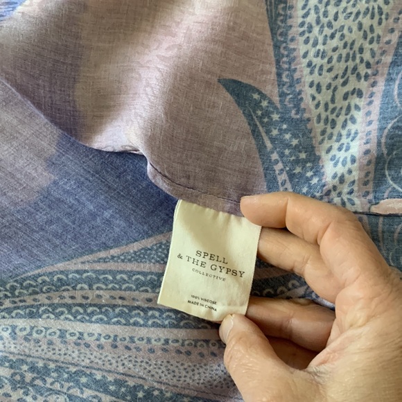 Spell Luna short boho kimono SM NWT - Picture 7 of 16